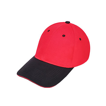 CPA4纯棉磨毛  拼色六片棒球帽子  现货可印可绣